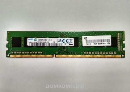 Оперативная память 4 Гб DDR3 ECC 1Rx8 PC3-12800U Samsung